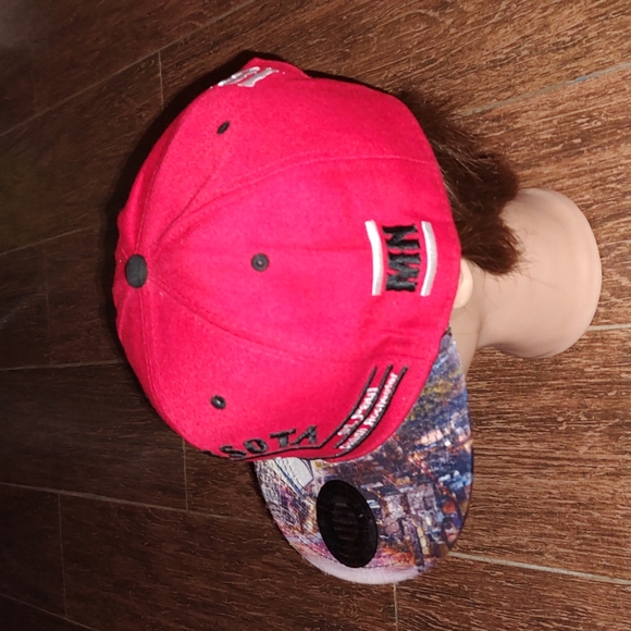 Malaki Minnesota Snapback Hat Flat Brim Kings Choice - Picture 3 of 9